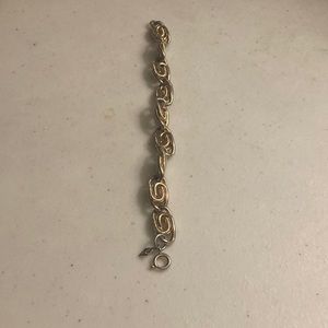 Sarah Coventry Vintage Gold Brass Twisted Link Bracelet